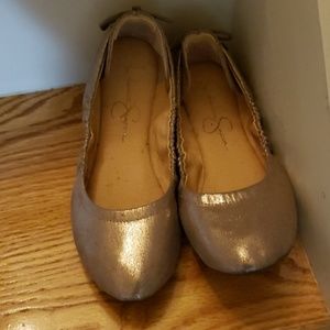 jessica Simpson lightly worn ballet slippers